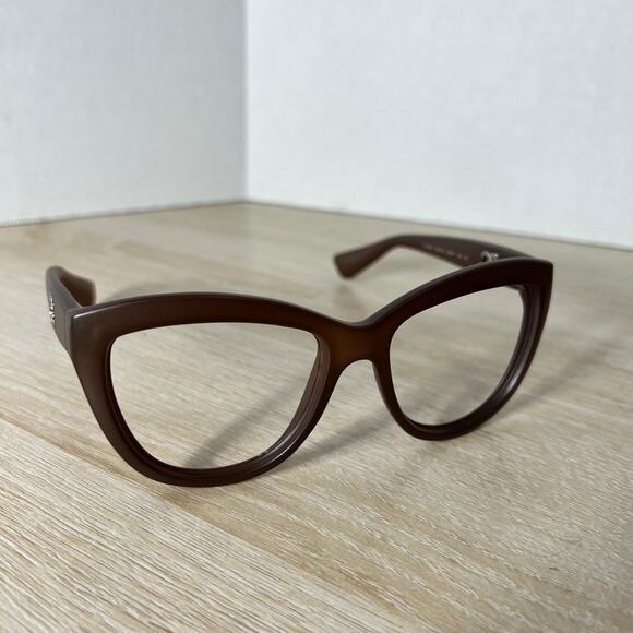 NWOT Dolce & Gabbana DG6087 2679/13 Sunglasses FRAMES ONLY Brown 55-17-140 Italy main image 5